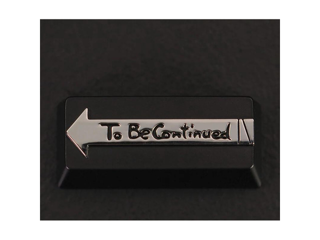 Artisan Keycap Enter Key 2.25u for Mechanical Keyboard To Be Continued Jojo Anime Black Color Zinc Aluminum Alloy Metal AULA F75