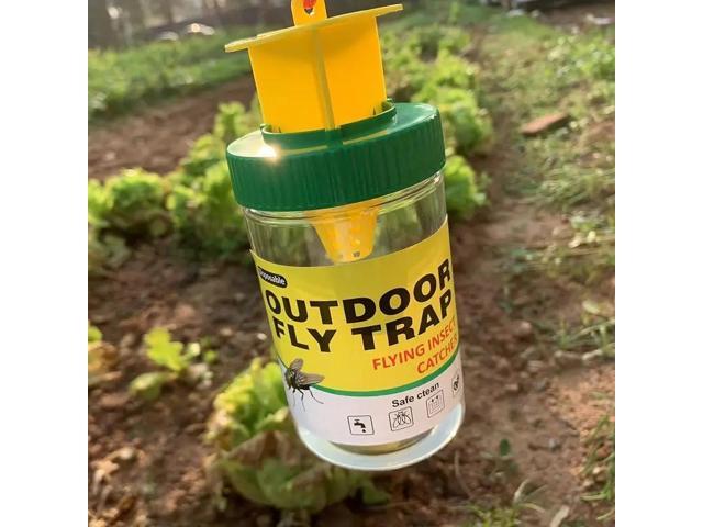 Green, black and yellow fly-killing bottle, fly bottle, fly trap, fly trap, fly cage, fly trap trap