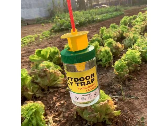 Green, black and yellow fly-killing bottle, fly bottle, fly trap, fly trap, fly cage, fly trap trap