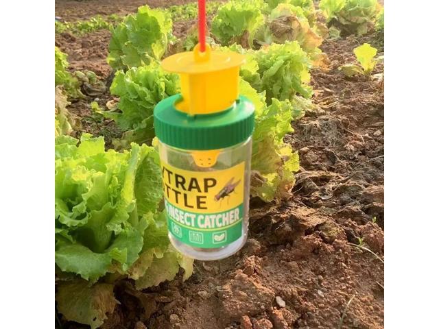 Yellow-green fly-killing bottle, fly bottle, fly trap, fly trap, fly cage, fly trap trap