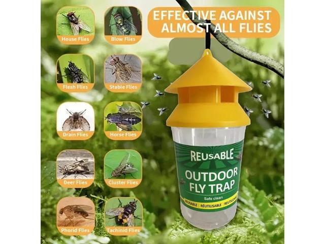 Three fly-killing bottles, fly bottles, fly traps, fly-killing devices, fly traps, fly cages, fly traps
