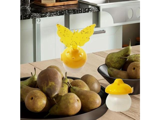 Fruit fly bottle, mushroom, yellowish-white fruit fly trap, fruit fly lure bottle, fruit fly trap