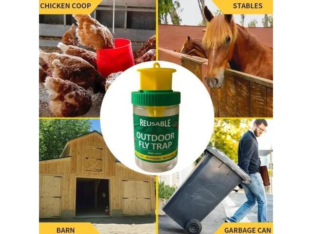 One yellow fly-killing bottle, fly bottle, fly trap, fly-killing device, fly trap, fly cage, fly trap
