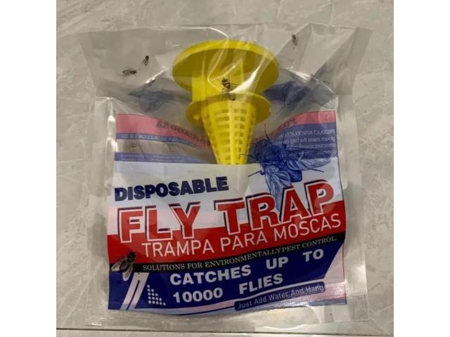 Red fly trap, outdoor hanging foldable fly trap, fly capture bag