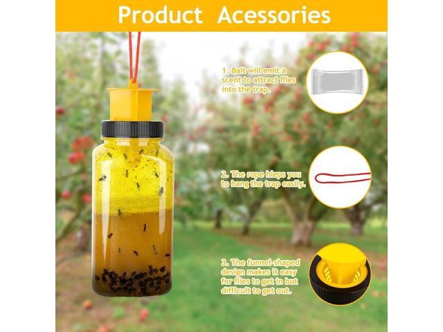 Green sticker fly trap, fly bottle, fly trap, fly cage, fly catcher