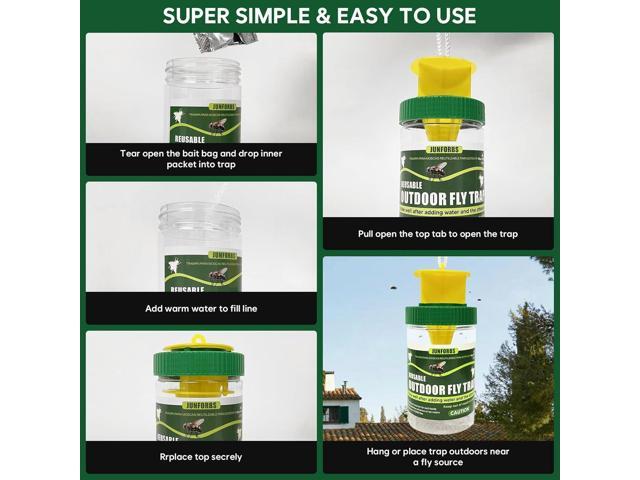 1 fly trap bottle, fly trap, fly trap, fly cage, fly catcher