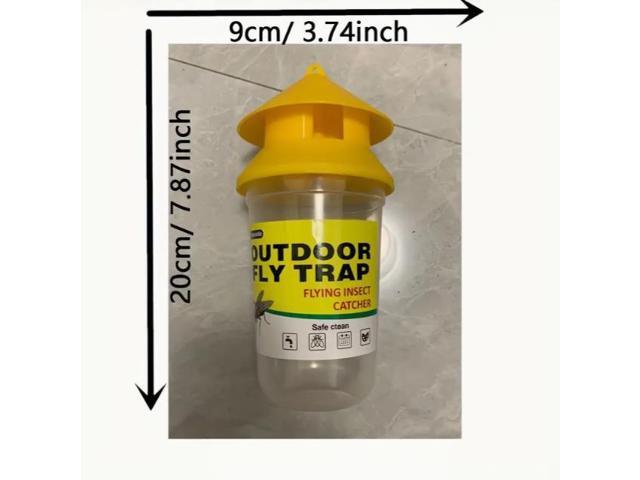 Yellow fly-killing bottle, fly bottle, fly trap, fly-killing device, fly trap, fly cage, fly trap