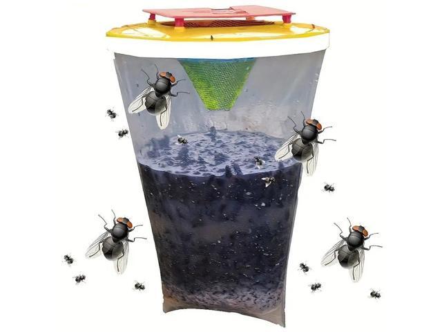 1 fly trap, fly trap, outdoor fly trap, fly capture bag, fly extermination bag