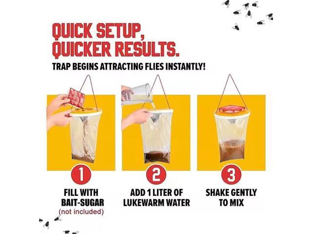 Red top trap, fly trap, fly bottle, fly bag, fly killing cage, hanging wasp bucket