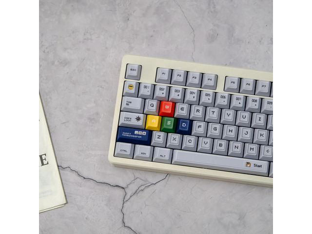 Aifei Gray Keycaps Mine Clearance PBT Dye Sublimation Cherry Height for Mechanical Keyboard AULA F75 Ajazz Anne Pro 2 GK61 Game