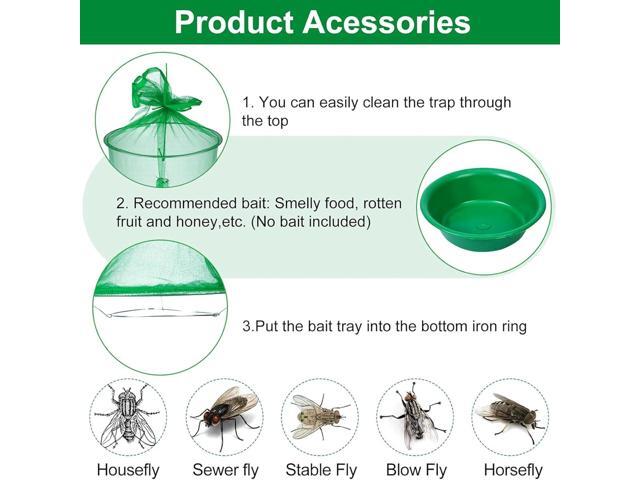Green fly cage with a closed mouth, fly trap, fly-killing device, folding fly trap, fly-killing cage, fly trap for catching flies