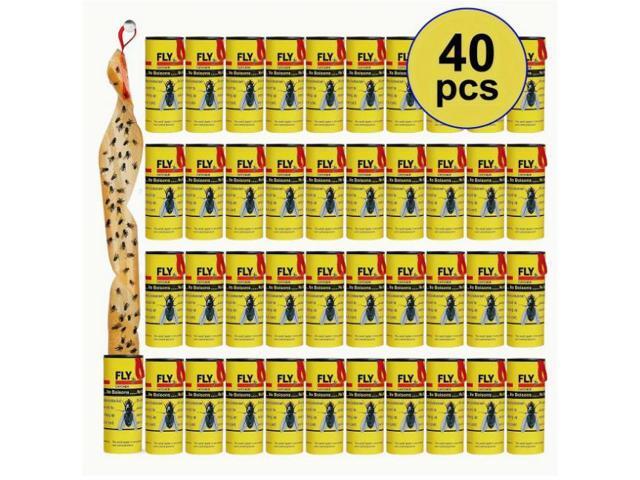 40 Sticky fly rolls, sticky insect boards, fly stickers, sticky insect paper, fly rolls, sticky insect rolls