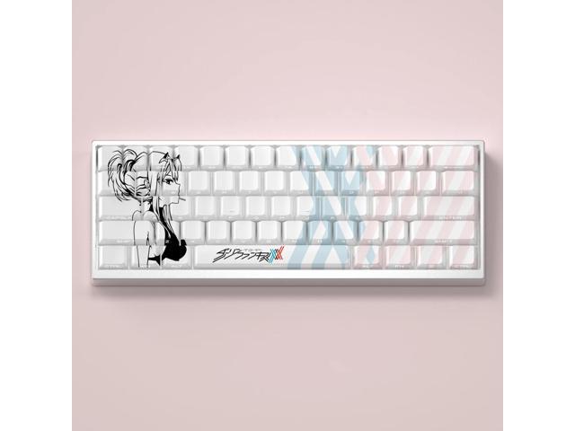 130 Keys Anime Keycaps PBT Dye Sublimation Cherry DARLING in the FRANXX 2 Side Print Backlight for Mechanical Keyboard AULA F75
