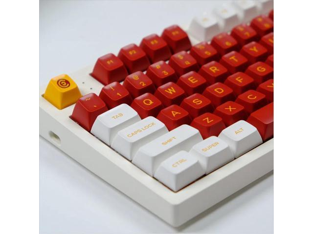 QX EVA 02 Keycaps for Mechanical Keyboard Double Shot PBT Red Color QXA Height SA Profile AULA F75 Ajazz Ak820 Pro Game PC Mad60