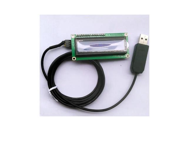 USB LCD1602 LCD screen displays English letters and numbers, supports secondary development accessories