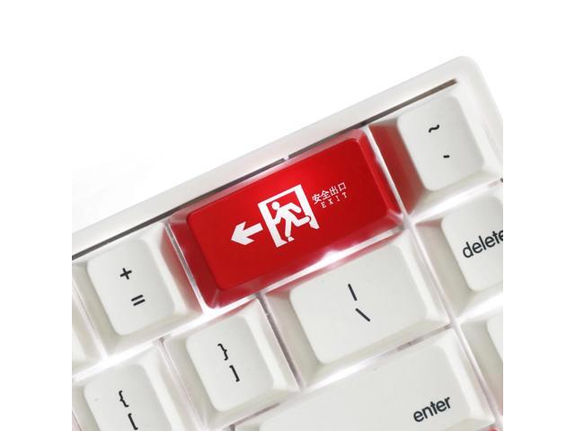Enter Keycaps Backspace Key ABS OEM Height Red Black Mechanical Keyboard Exit Theme Personalized Backlight Through GK61 Game
