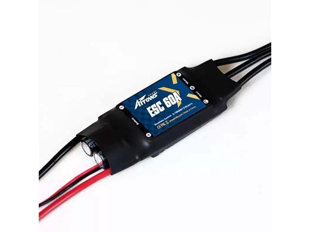1PCS 60A Brushless ESC 2-6S Lipo Electrical Speed Controller w 5V/5A BEC 3.5mm-XT60 Plug for RC Fixed-wing Multi-rotor Airplane