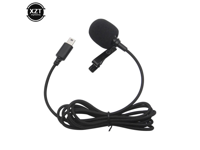 1.5m Mini USB Microphone Professional External Mic Stereo Microphone Outdoor Sports DV lavalier Clip for GoPro Hero 3/3+ 4