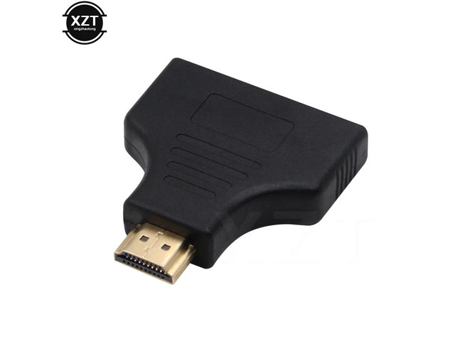 1080P HDMI-compatible Port Male to 2 Female 1 In 2 Out Splitter Cable Y Splitter Adapter for HD LED LCD TV 30cm