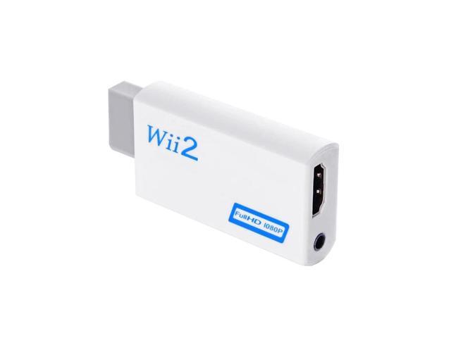 Full HD 1080P Wii to HDMI-compatible Converter Adapter Wii2HDMI-compatible Converter 3.5mm Audio for PC HDTV Monitor Display