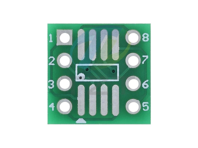 10PCS SOP8 Turn DIP8/To DIP IC Adapter Socket SOP8/TSOP8 SOIC8 Board to DIP Adapter Converter Plate 0.65mm 1.27mm New
