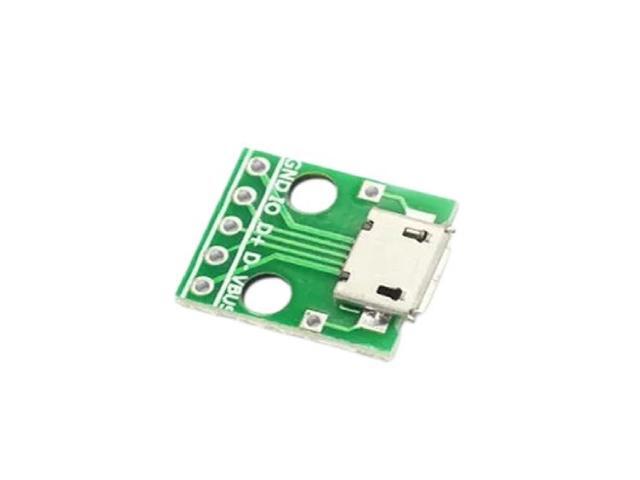 7/5/2PCS Micro Mini USpB Male USpB 2.0 3.0 A Female B C0innector Interface to 2.54mm DIP PCB Converter Adapter Breakout Board New