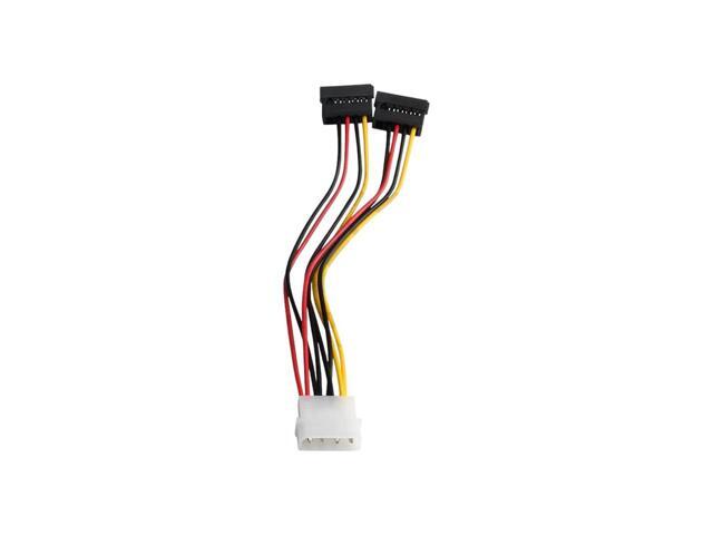 4 Pin IDE Molex to 2 Serial ATA SATA Hard Drive Power Adapter Cable Wire for Computer New