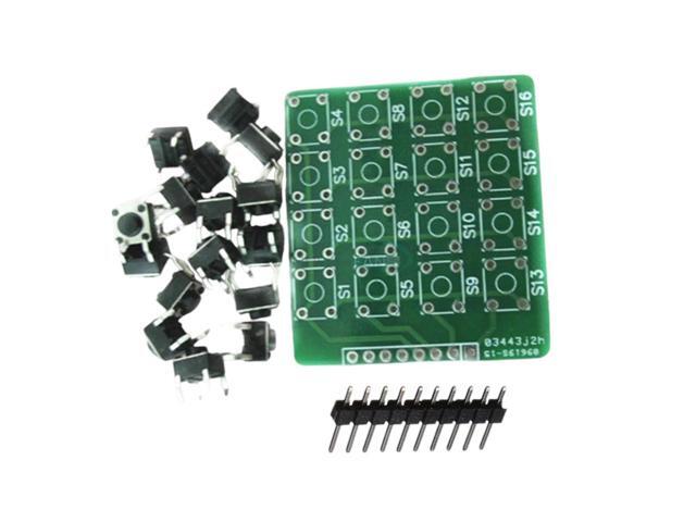 4x4 4 * 4 Matrix Keypad Keyboard Module 16 Botton Mcu for Arduieno Atmel S1/2 DIY Kit Electronic PCB Board Module New