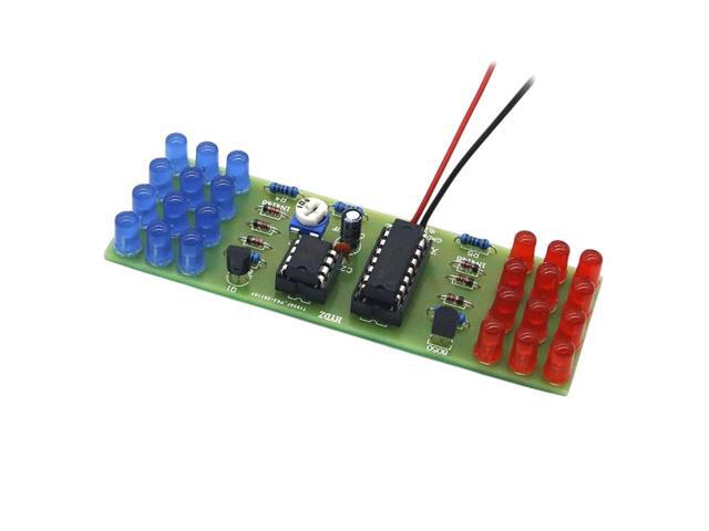Red Blue Double Color Flashing Lights Kit Strobe NE555 + CD4017 Practice Learning DIY Kits Electronic Suite New