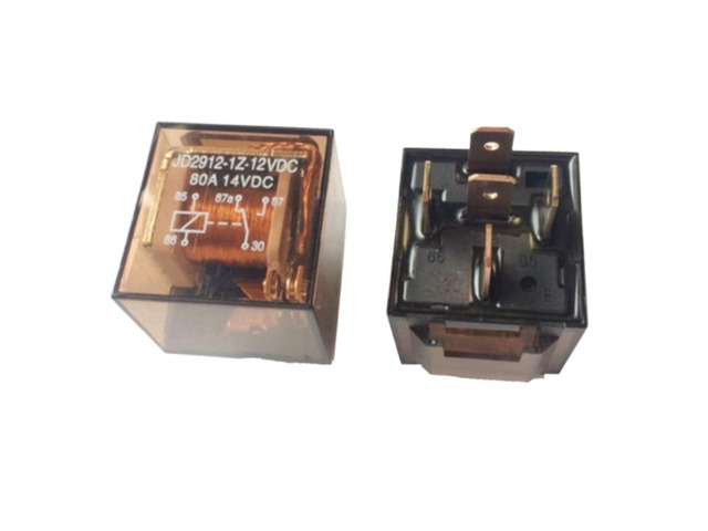 1 Pcs 4P Automotive Relay 40A 12V 80A 5Pin High Capacity Switching Car Control Device Car Relays Silver Contacts DC 24V (Size: 24V 4PIN 40A)