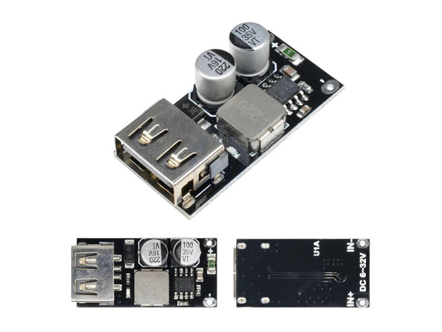 5PCS USB DC-DC Buck Converter Charging Step Down Module Fast Quick Charger 8-30V 9V 12V 24V to 3V 5V 12V Circuit Board New