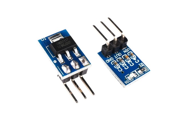 5PCS/LOT 5V to 3.3V DC-DC Step-Down Power Supply Module AMS1117 LDO 800MA DC DC Buck Converter Step Down Voltage Power Board New