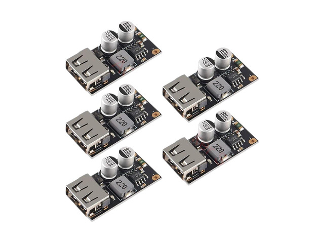 5pcs USB Buck Converter DC-DC Step Down Module 6-32V 12V 24V to 5V QC 3.0 Charging Module Power Supply Voltage Regulator New