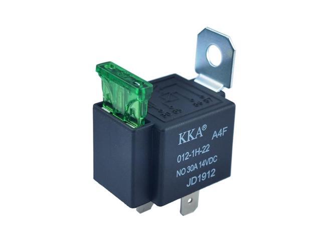 10pcs Fuse Relay Waterproof Automotive Relay with Socket 30A 12V/24V 4 pin/5 pin Car Start Copper Terminal Auto Relay JD1912 (Size: 5Pin 12V 1set)