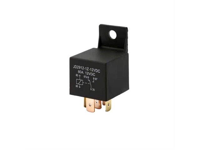 Universal Normally Open 4 Pin DC 12V 24V 36V 48V 60V Electronic Relay 80A Waterproof Car Automotive Relays with Mounting Hole (Size: 80A 60V)