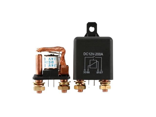 4/5 Pin Car Relay 12V 24V 200A/250A Continuous Type Power Motorcycle Battery Control Switch Terminal Automotive Starter Relay (Size: 250A 5P 12V)