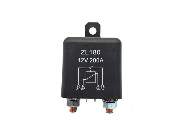 1PCS High Power 200A Large Current Car Truck Boat Motor Starting Relay DC12/24V Coil 1NO 4 Feet Terminal Automotive relays (Size: DC12V)
