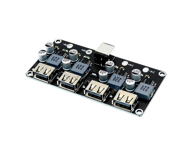 4 Channel USB QC3.0 Qc2.0 Dc-Dc Buck Converter Charging Step Down Module 6-32V 9V 12V 24V to Fast Quick Charger Circuit Board New