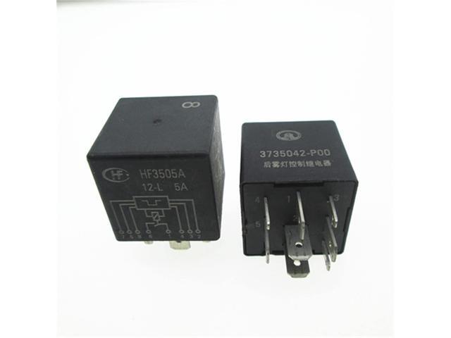 CAR Auto Relay Rear Fog Lamp Control Relay HF3505A 12-L 5A 3735042-P00 HF3505A-12-L HF3505A-12-L-5A 8PIN (Size: 10PCS)