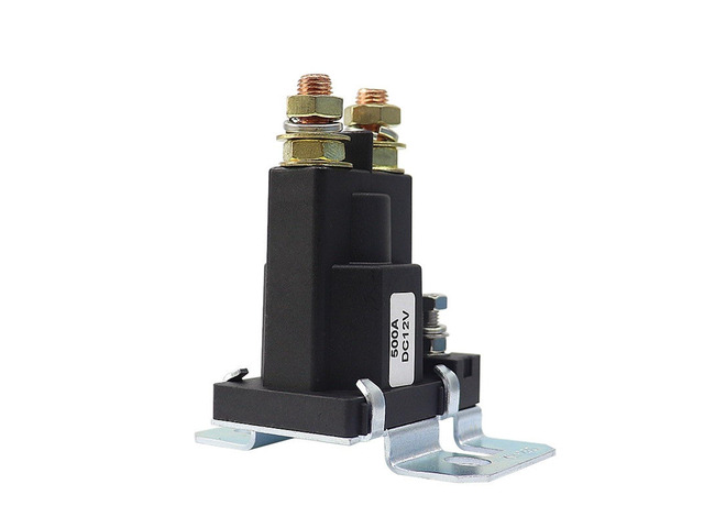 Car Relay Starter Solenoid Relay 500A/12V/24V 4 Terminal Car Starter Power Switch Dual Battery Isolator Auto Start Contactor (Size: 12V Start)