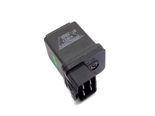 DC 24V 30A NO 4 Pin 15mm Rail Socket Automotive Truck Car Relay 5PCS