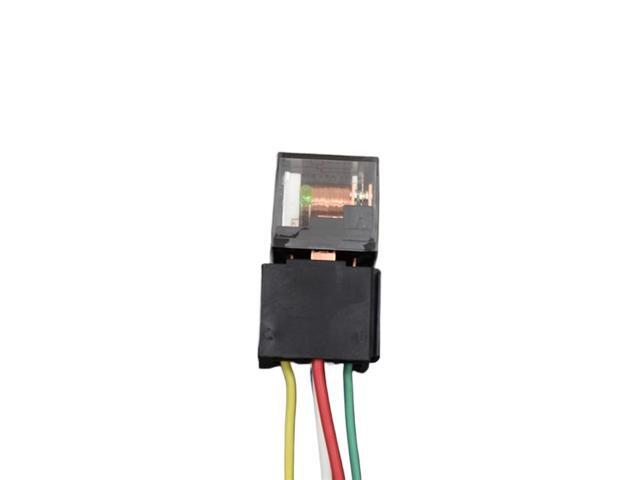 Automotive high-Power Relay 12V24V Vehicle 4-pin, 5-pin 100A Universal Modified Four-Plug and Five-Plug DC Voltage. (Color: 100A, Size: DC24V...