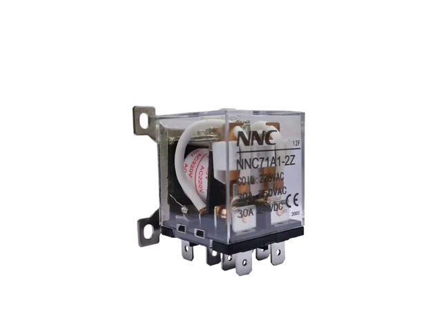 JQX-30F DC 30A 12F Intermediate Relay with high Current and Power for AC 220V, DC 12V, 24v, and 8-pin 110V (Color: 30A, Size: AC 220V)