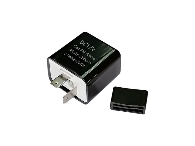 DC 12V Motorcycle LED Flasher 2 Pin Adjustable Frequency Relay Turn Signal Indicator for Motorcycle Motorbike Fix TXTB1