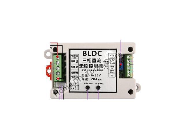 New 2026 ZS-X14 DC 6-36V 400W BLDC 3-Phase Brushless Motor Driver Optimized Power Controller DC Motor Drive Board Speed Controller Module