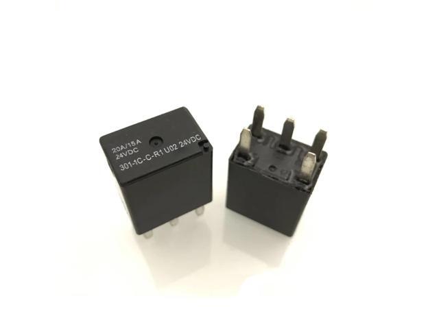 10Pcs 301-1C-C-R1 301-1C-C-R1U02-24VDC 301-1C-C-R1-U02-24VDC 5PINS 20A/15A/24VDC 24VDC Automotive Relays