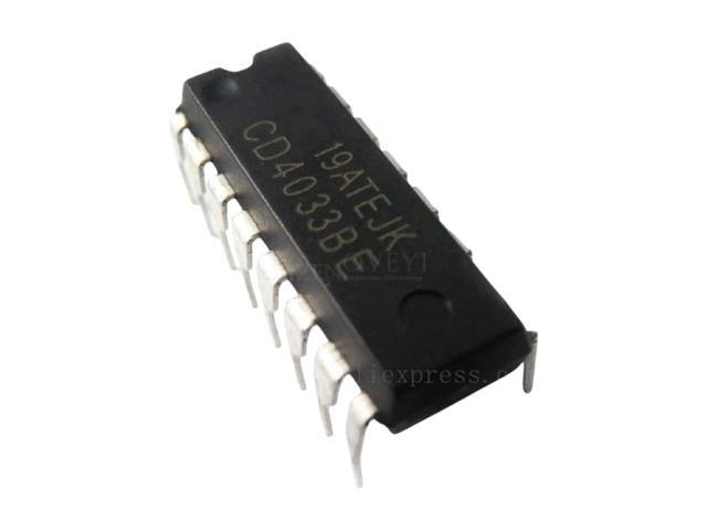 10pcs/lot CD4033BE CD4033 HEF4033BP DIP HCF4033BE HCF4033 4033 DIP16 New for Original IC Stock