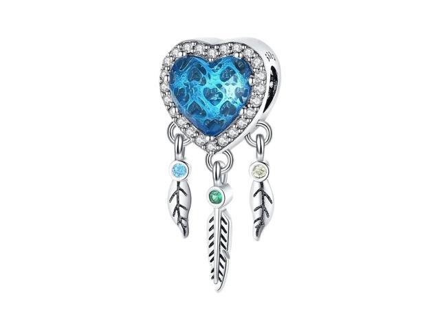 New 2026 Original Blue Series Retractable Letter S Beads Flt Women DIY 925 Silver Bracelet Necklace-Pendant Jewelry for Women, Ideal for Daily Wear.