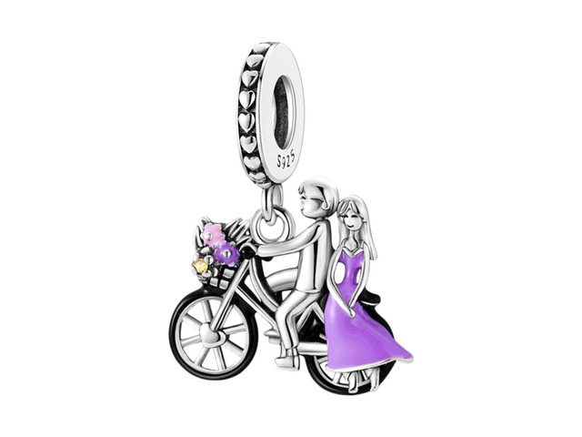 New 2026 925 Sterling Silver Motorcycle Sports Car Bicycle Charrms Pendents Flt Qikaola Original Bracelets Fine DIY Birthday Jewelry Gifts Fashion...