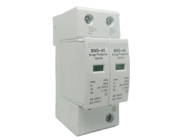 2P DC Surge Protector SPD 20KA-40KA DC 12V 24V 48V 60V 70V 110V 220V Power Supply Surge Protective Device Surge Arrester